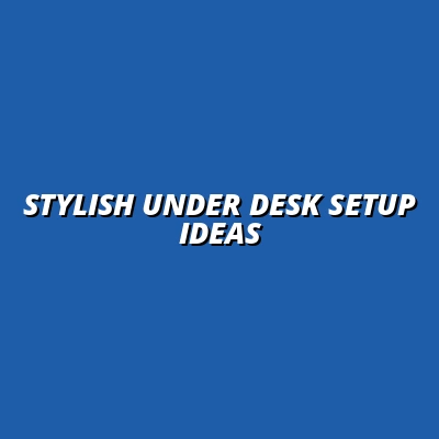 Stylish Under Desk Setup Ideas