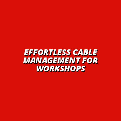 under desk cable management for workshops and studios