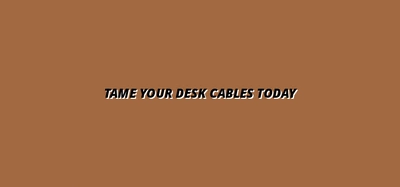 how to prevent cable tangling under your desk