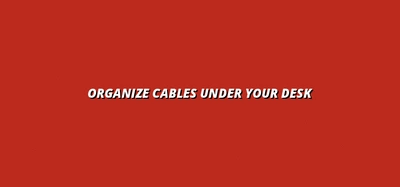 under desk cable management for home entertainment systems