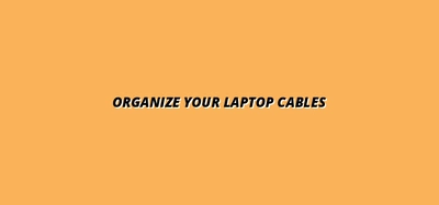 under desk cable management for laptops and chargers